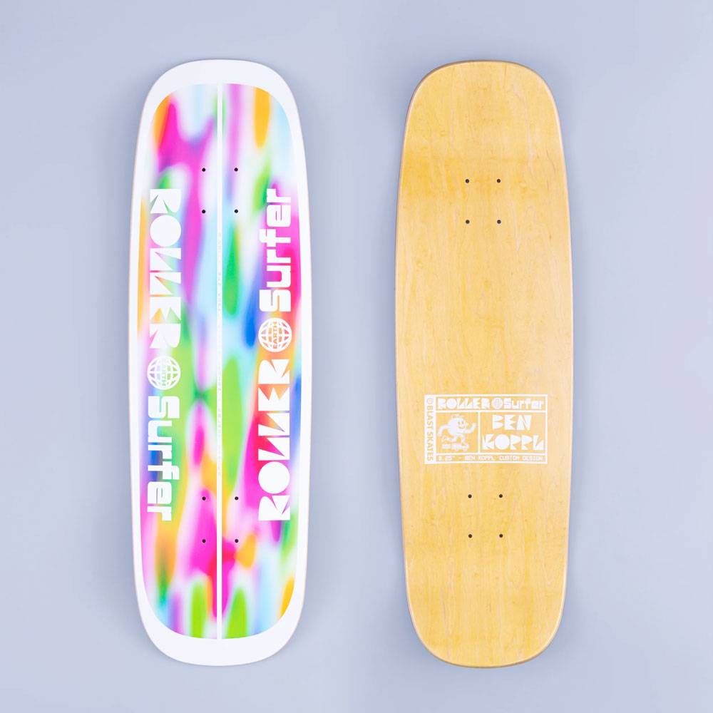 Blast Skateboards Koppl Roller 'Earth' Surfer Skateboard Deck 9.25