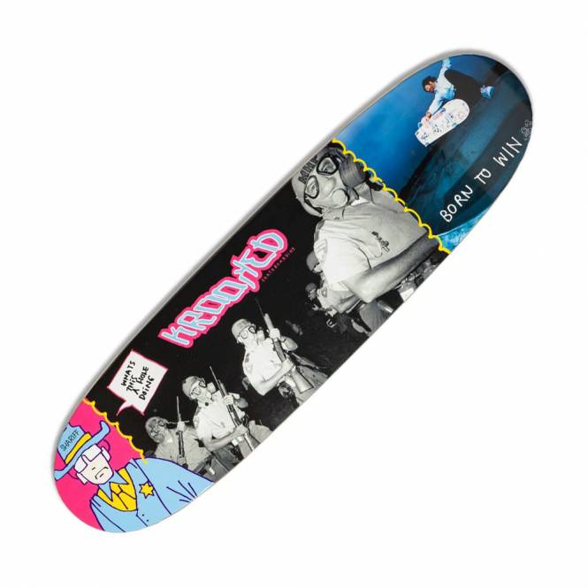 Krooked Skateboards A Hole Re-Issue (Shaped Twin Nose) Skateboard Deck 8.75'' 
