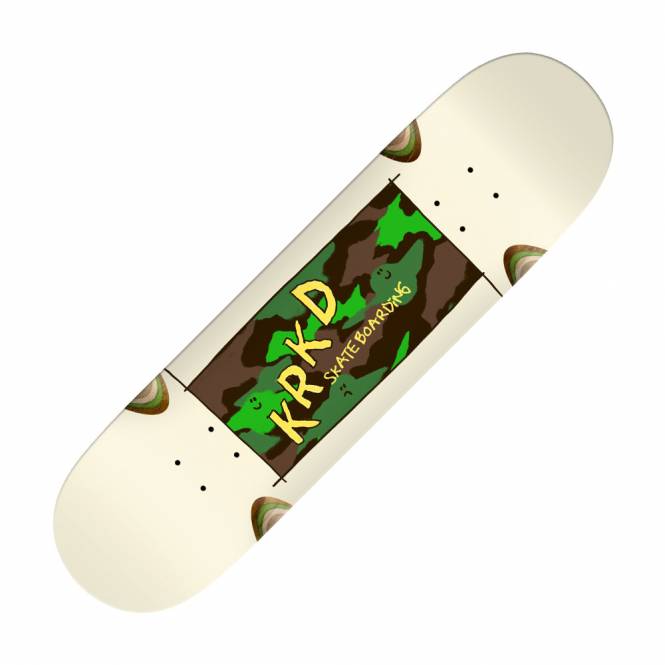 Krooked Skateboards Kamo (Wheel Wells) Skateboard Deck 8.5'' 