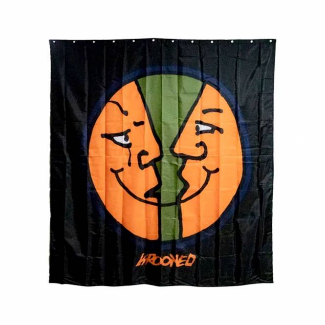 Krooked Skateboards Moonsmile Shower Curtain - 70'' x 72''