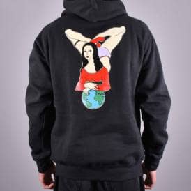 Lady With A Ball Hooded Top - Black 