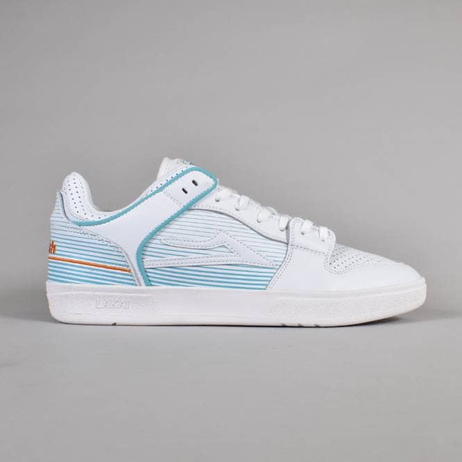 Lakai Shoes Telford Low Rob Welsh Legacy Edition Skate Shoes - White Leather