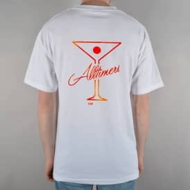 League Player Skate T-Shirt - White/Orange