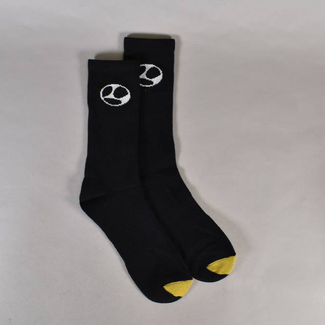Limosine Skateboards Limo Gold Toe Socks - Black