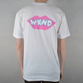 Lips Are Sealed Skate T-Shirt - White
