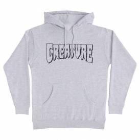 Logo Outline Hood - Heather Grey