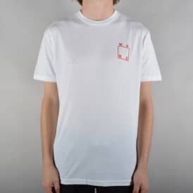 Logo Skate T-Shirt - White/Red