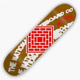 Logo Whirl (Brown Stain) Skateboard Deck 7.75''
