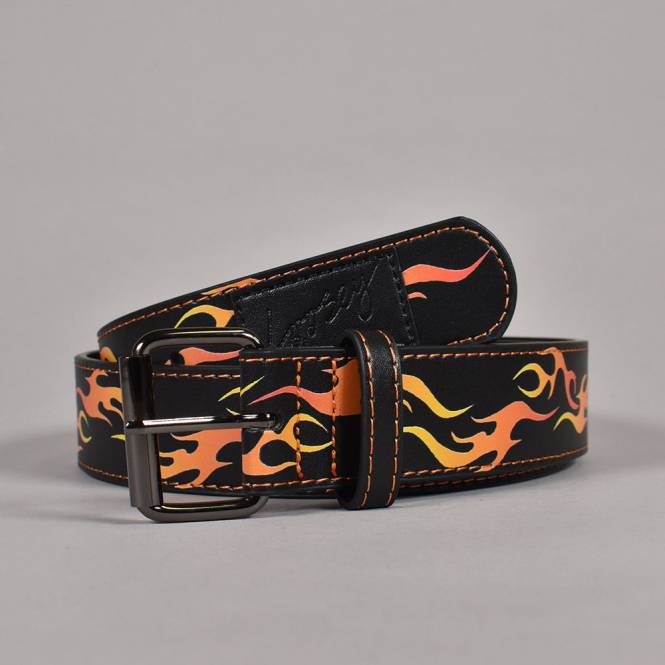 Loosey Belts Fire Ball Belt - Black