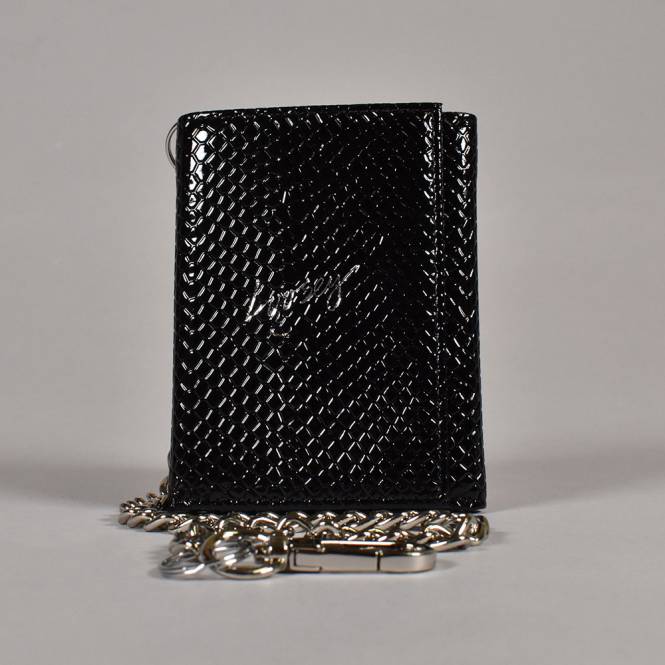 Loosey Belts Metallic Chain Wallet - Black