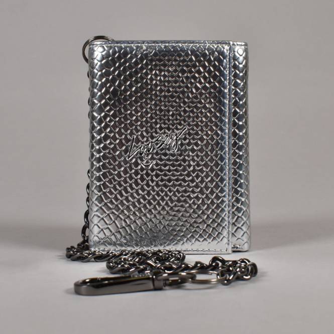 Loosey Belts Metallic Chain Wallet - Silver