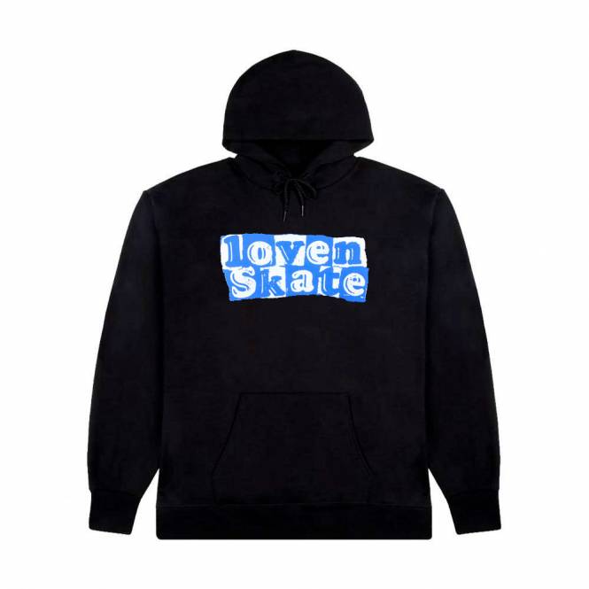 Lovenskate Skateboards Tear Logo Hood - Black
