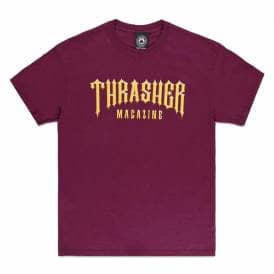 Low Low Logo Skate T-Shirt - Maroon