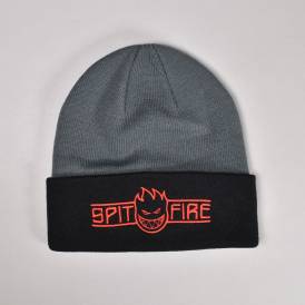 LTB Bighead Script Beanie - Charcoal/Black/Red