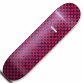 Luxury Checkers (Red/Blue) Skateboard Deck 8''