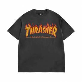 Mag Flame Vintage Skate T-Shirt - Black