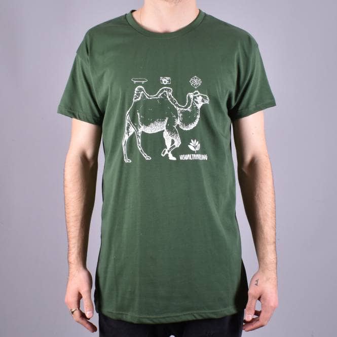 Magenta Skateboards Camel Skate T-Shirt - Forrest Green