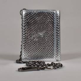 Metallic Chain Wallet - Silver
