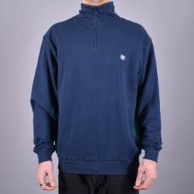 Microdose 1/4 Zip - Navy/Green