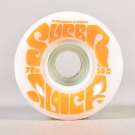 Mini Super Juice 78A (White/Orange Graphic) Skateboard Wheels - 55mm