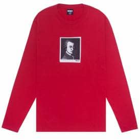 Mozart Long Sleeve Skate T-Shirt - Cardinal 
