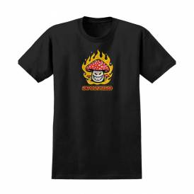 Mushroom Bighead Skate T-Shirt - Black