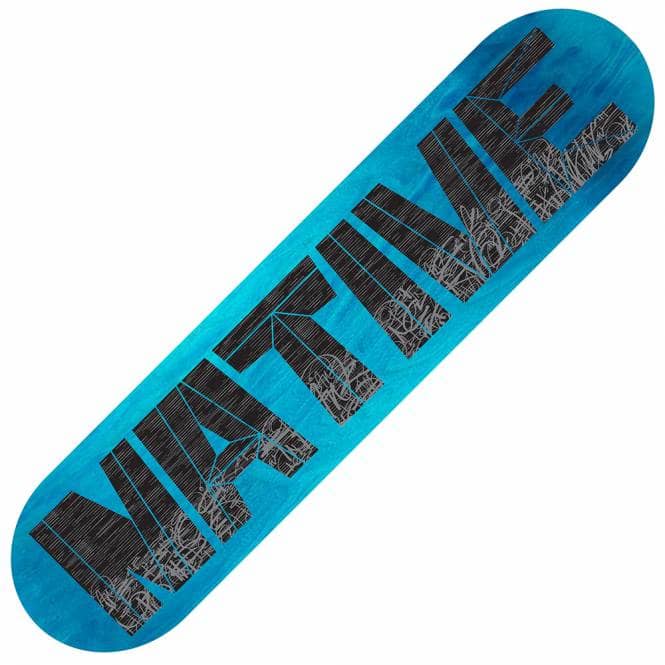Native Bridges (Blue Stain) Skateboard Deck 8.25