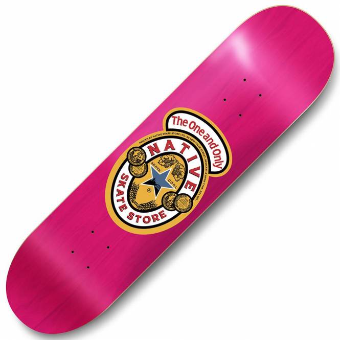 Native One & Only (Pink Stain) Skateboard Deck 8.0