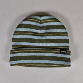 New School Beanie - Evergreen/Sky Blue