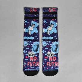 No Future Socks - Purple/Blue