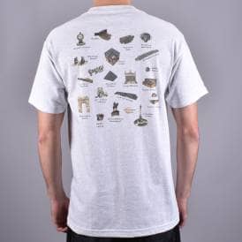NYC Skate Tourist Skate T-Shirt Ash