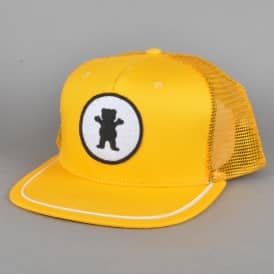 Grizzly Griptape OG Bear Patch Trucker Cap - Yellow - SKATE  display picture 2