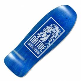 OG Logo (Blue Stain) Shaped Skateboard Deck - 10.0"