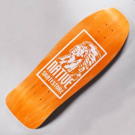 OG Logo (Orange Stain) Shaped Skateboard Deck 10''