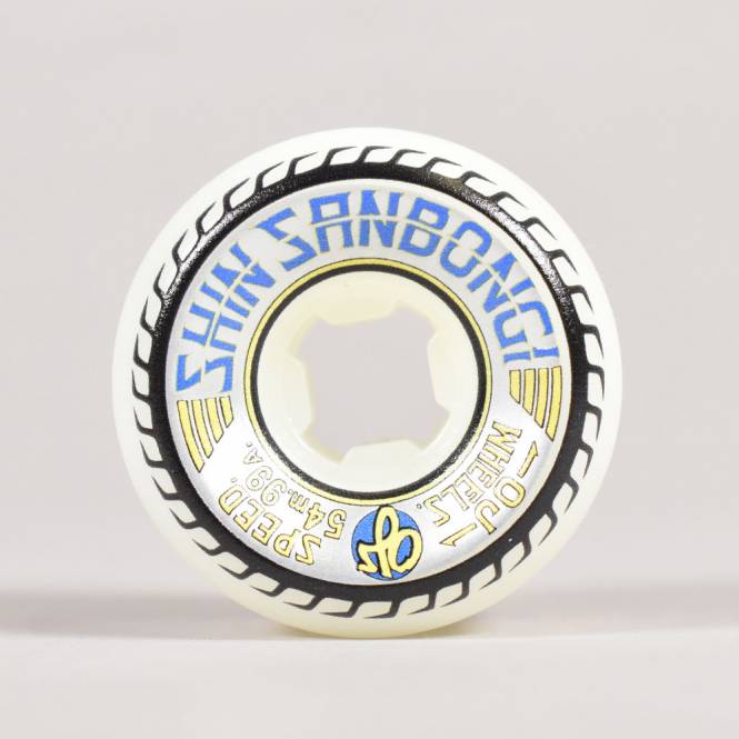 OJs Wheels Shin Sanbongi Combos 99A (White) Skateboard Wheels 54mm