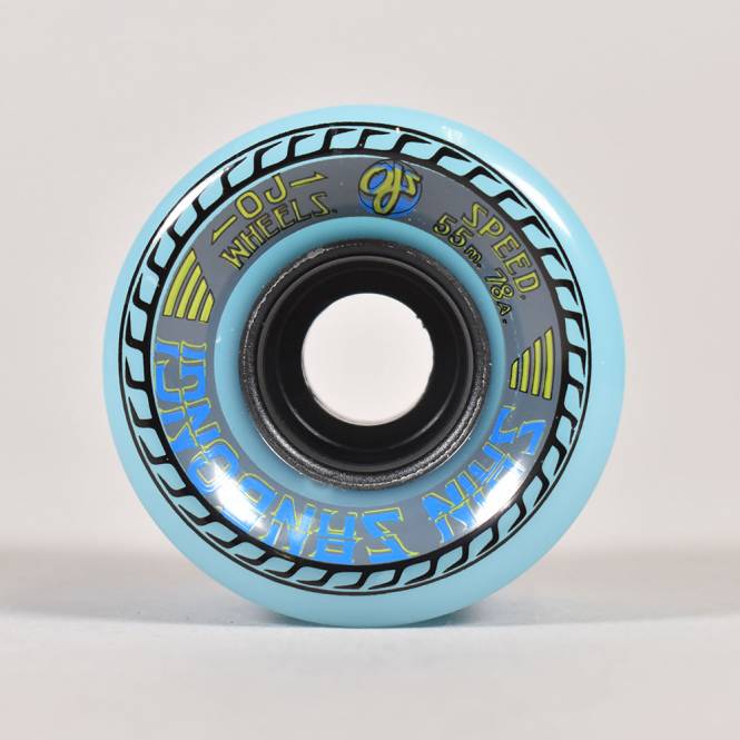 OJs Wheels Shin Sanbongi Super Juice 78A (Blue) Skateboard Wheels 55mm