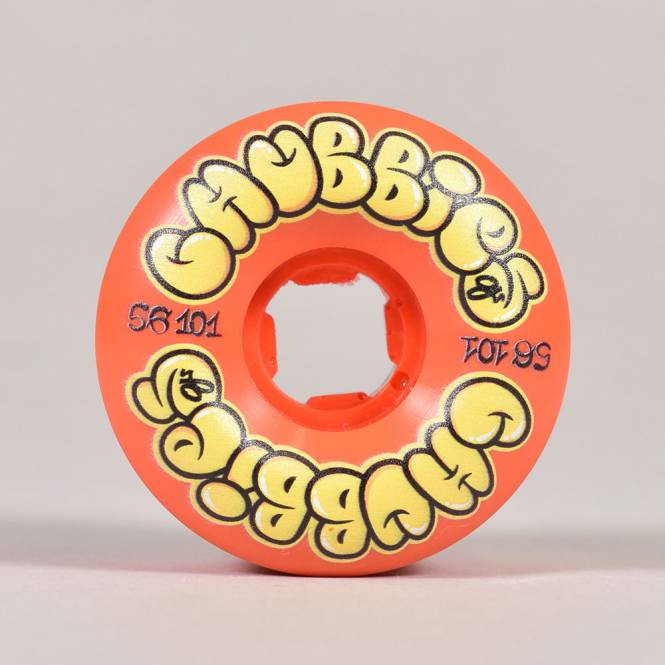 OJs Wheels Throw Ups Chubbies (Red) 101A Skateboard Wheels 56mm ...