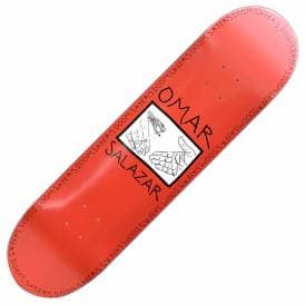 Omar Snake Shake (Red) Skateboard Deck 8.25''