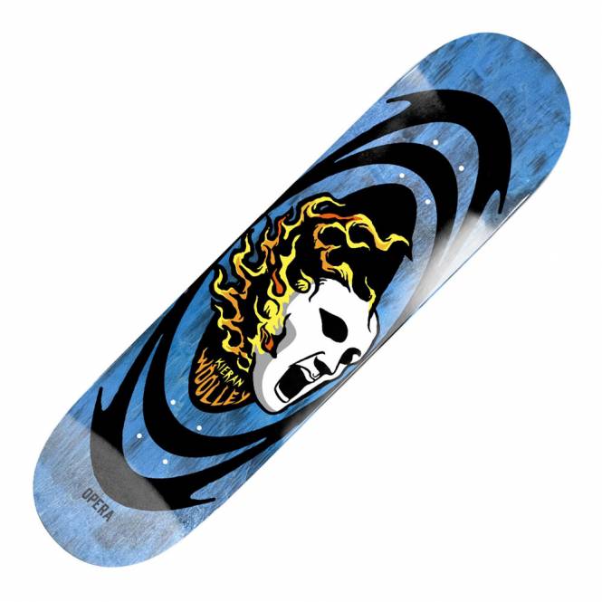 Opera Skateboards Kieran Woolley Screaming Mask Skateboard Deck 8.5''