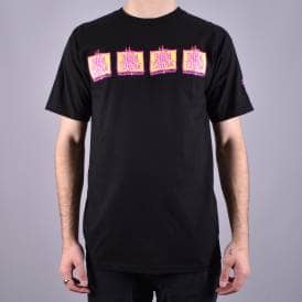 Original Napkin 4 Bar Logo Skate T-Shirt - Black