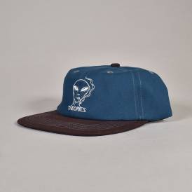 Outer Space Snapback Cap - Blue/Mahogany