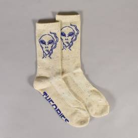 Outer Space Sock - White/Blue Speckle