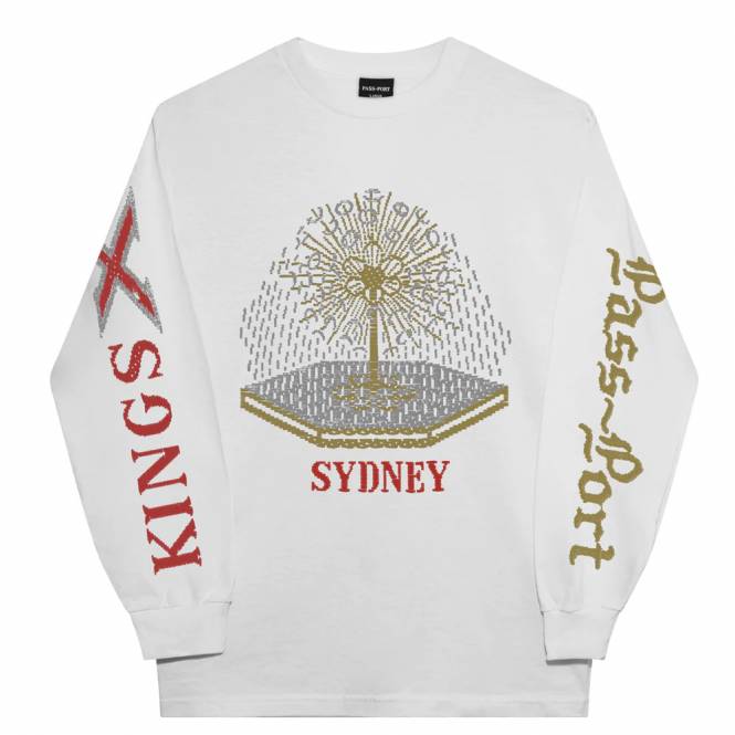 Passport Skateboards Kings Longsleeve Skate T-Shirt - White