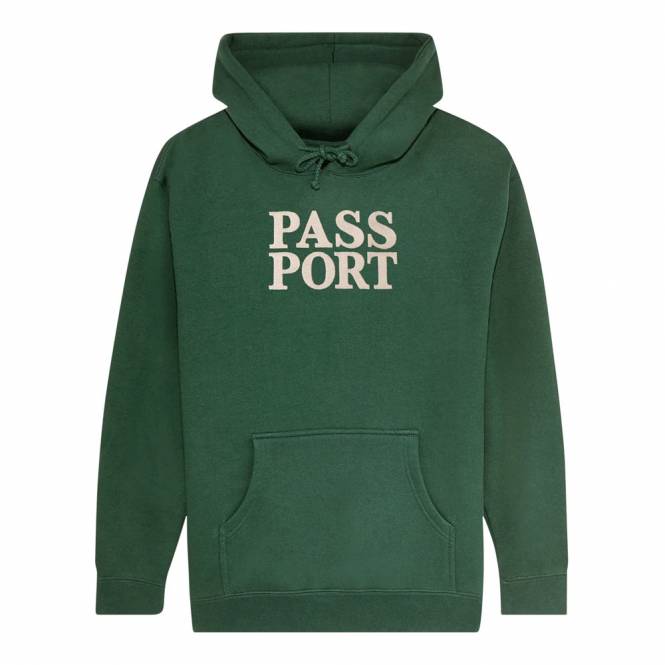 Passport Skateboards Official Stacked Hoodie - Forest Green