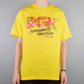 Permanent Vacation Skate T-Shirt - Yellow