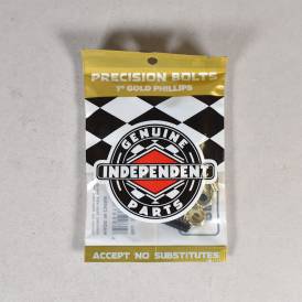 Phillips (Black/Gold) Skateboard Truck Bolts - 1"