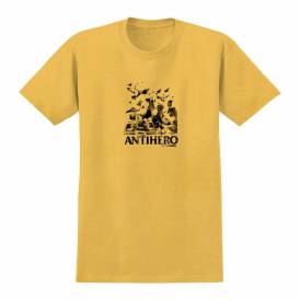 Pigeon Intelligence Skate T-Shirt - Mustard/Black