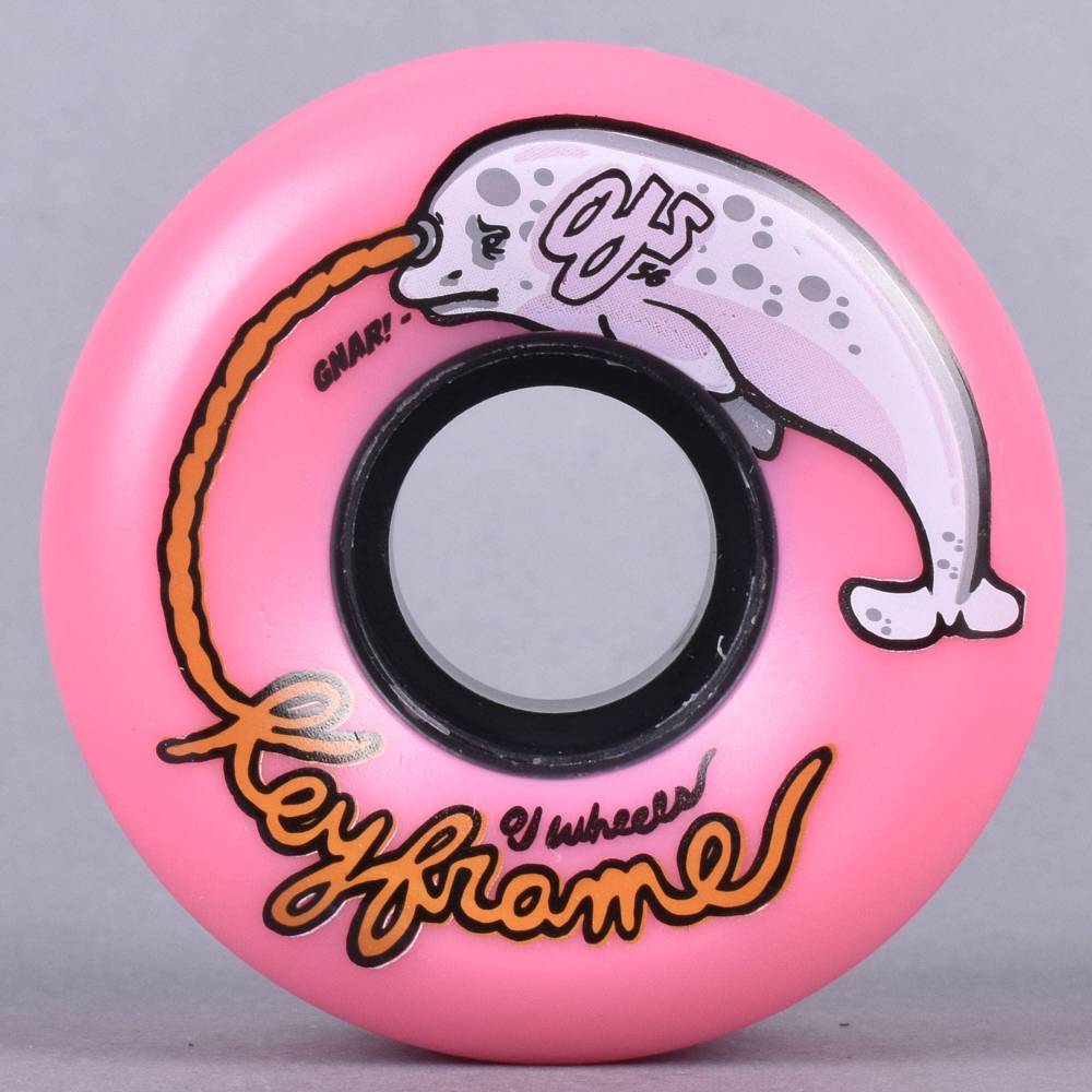 Pink Keyframe OJs Wheels Pink Gnar Keyframes 87A Skateboard Wheels 56mm - SKATEBOARDS ...