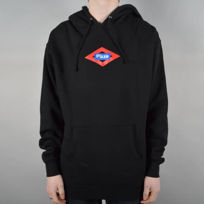 Pizza Skateboards Sol Logo Pullover Hoodie - Black