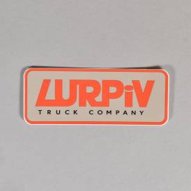Plate Logo (Red/Grey) Skateboard Sticker - 1.5'' x 4''